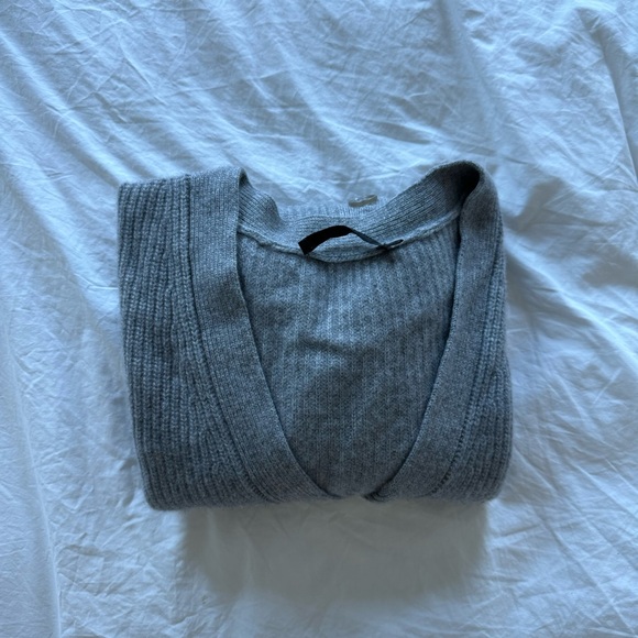 Jenni Kayne Cashmere Cocoon Cardigan in Heather Gray Size S 100% cashmere - Picture 9 of 10